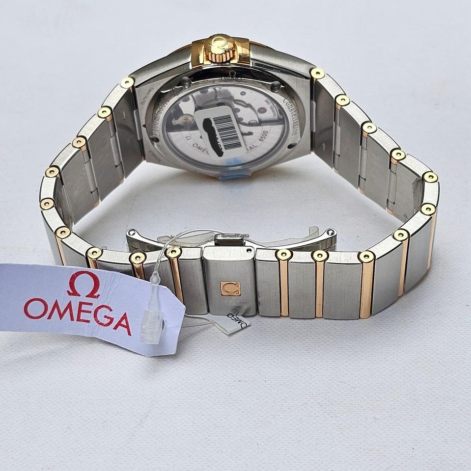 Omega Constellation Men38 MM - Silver Diamond Dial - Box & Papers 2024 - Factory Bezel - Rose Gold