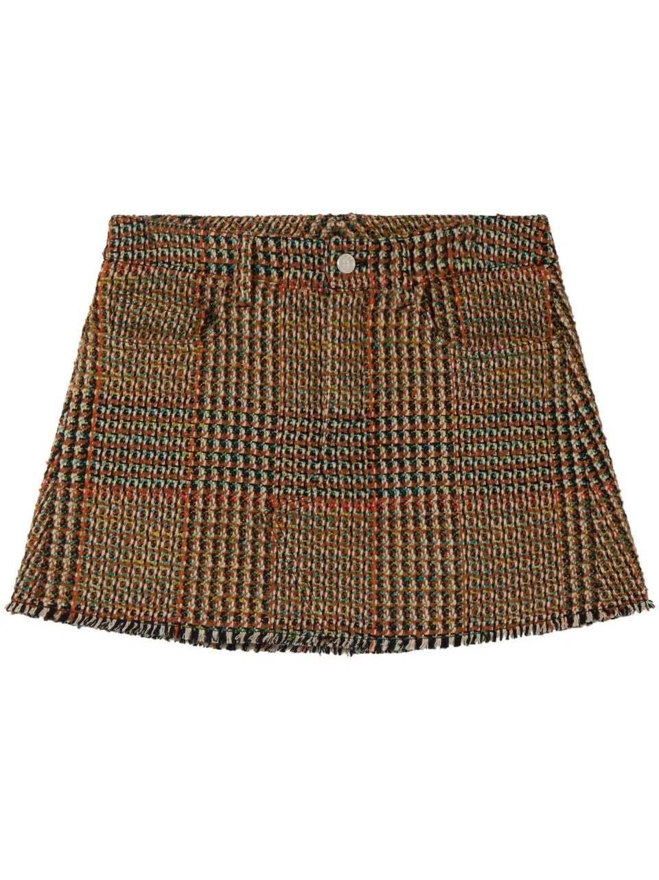 wool tweed mini skirt