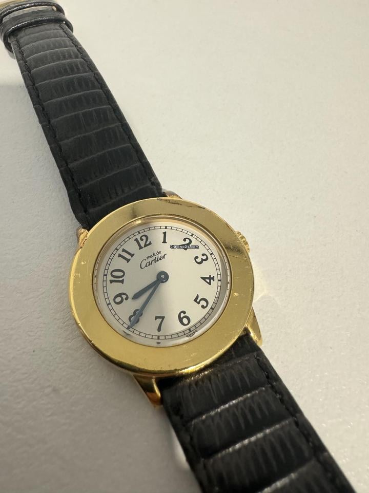 Cartier Must De Cartier Ronde Cartier ronde 27mm ref 1801 gold plated