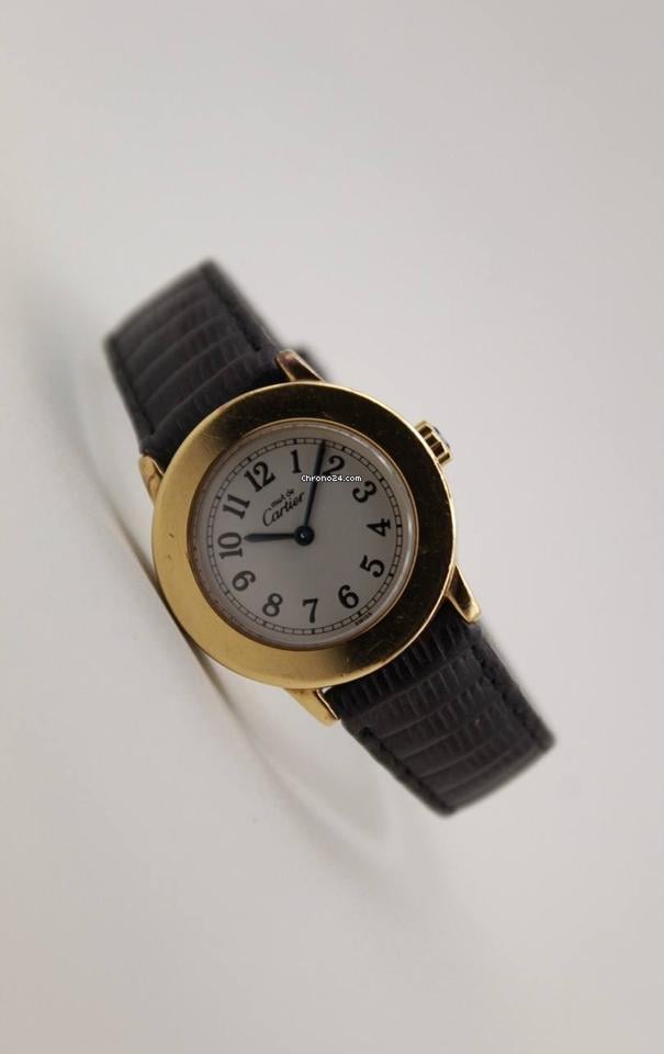 Cartier Must De Cartier Ronde Cartier ronde 27mm ref 1801 gold plated