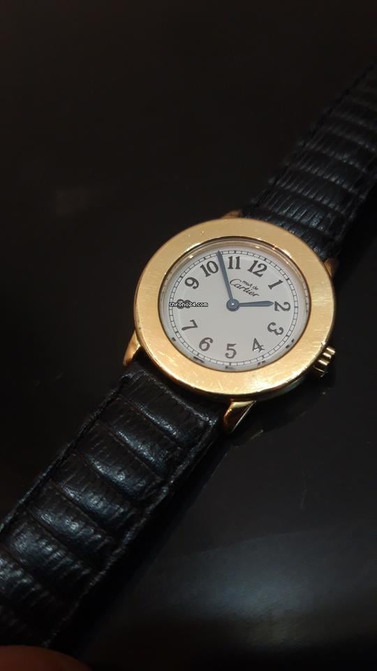 Cartier Must De Cartier Ronde Cartier ronde 27mm ref 1801 gold plated