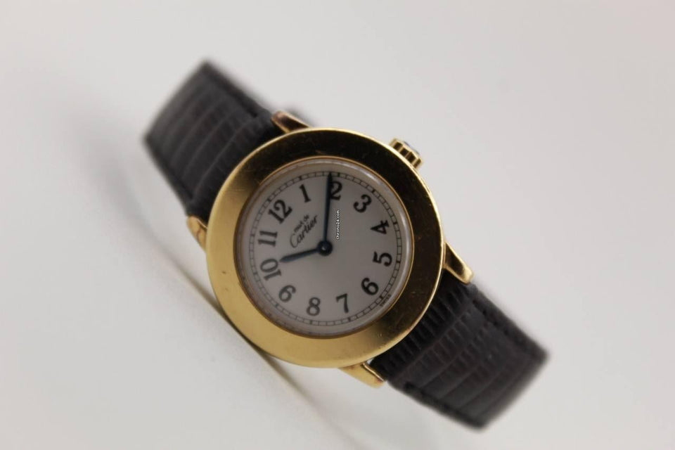 Cartier Must De Cartier Ronde Cartier ronde 27mm ref 1801 gold plated