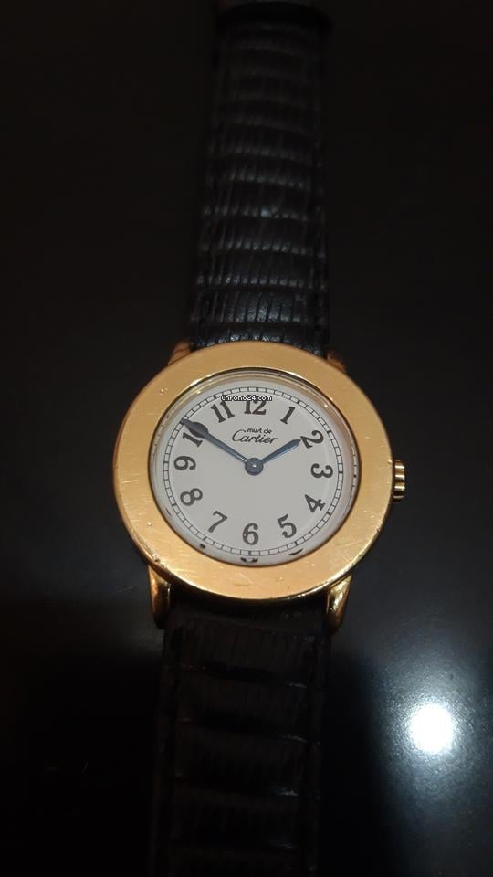 Cartier Must De Cartier Ronde Cartier ronde 27mm ref 1801 gold plated