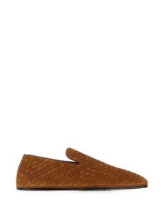 Bottega Veneta Palazzo Intrecciato suede slippers