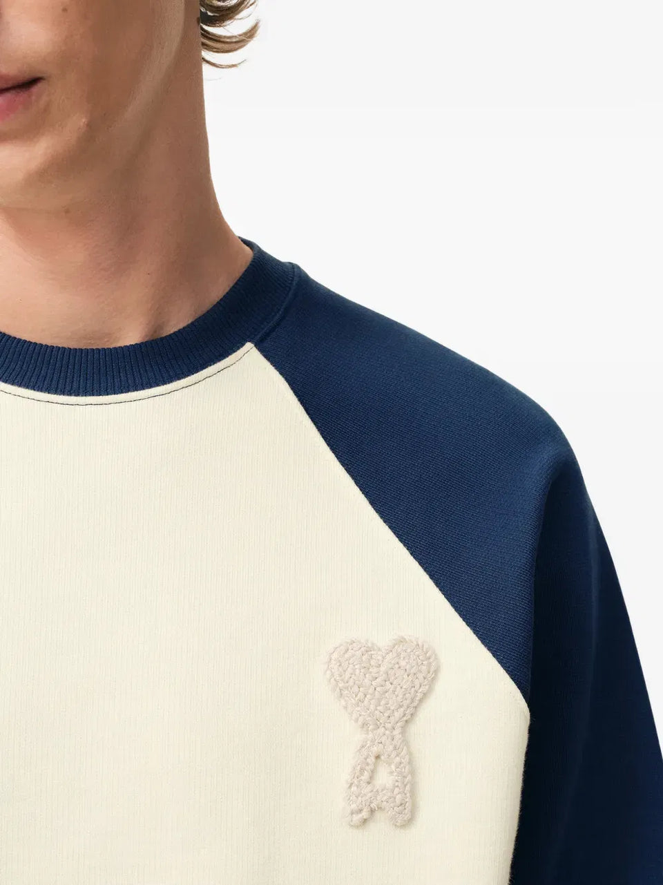 Ami De Coeur knitted-patch sweatshirt
