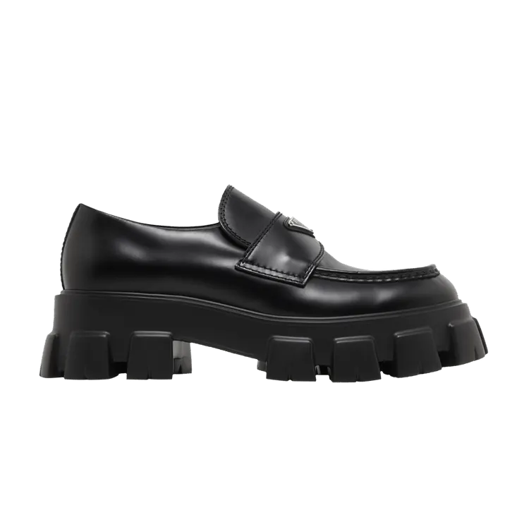 Prada Monolith Loafer Black