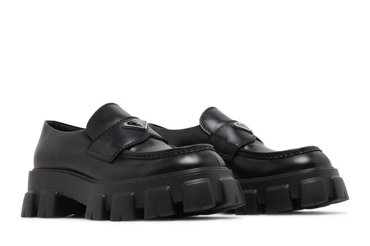 Prada Monolith Loafer Black
