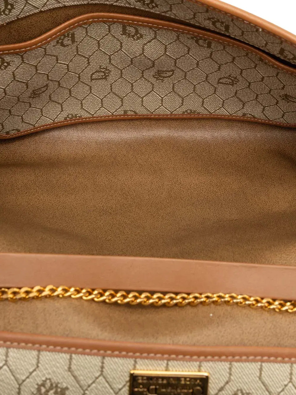 20th Century Honeycomb Coated Canvas Chain shoulder bag
