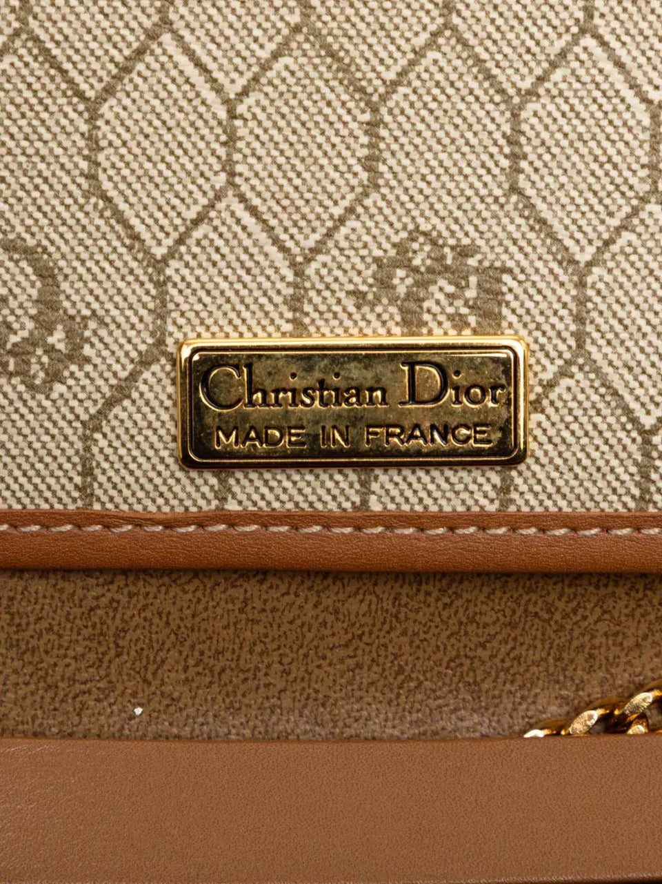 20th Century Honeycomb Coated Canvas Chain shoulder bag
