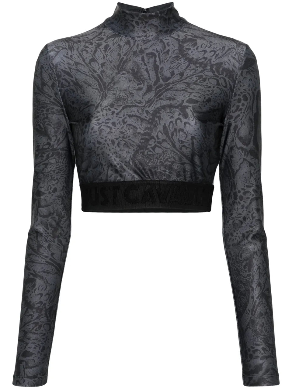 leopard-print cropped T-Shirt