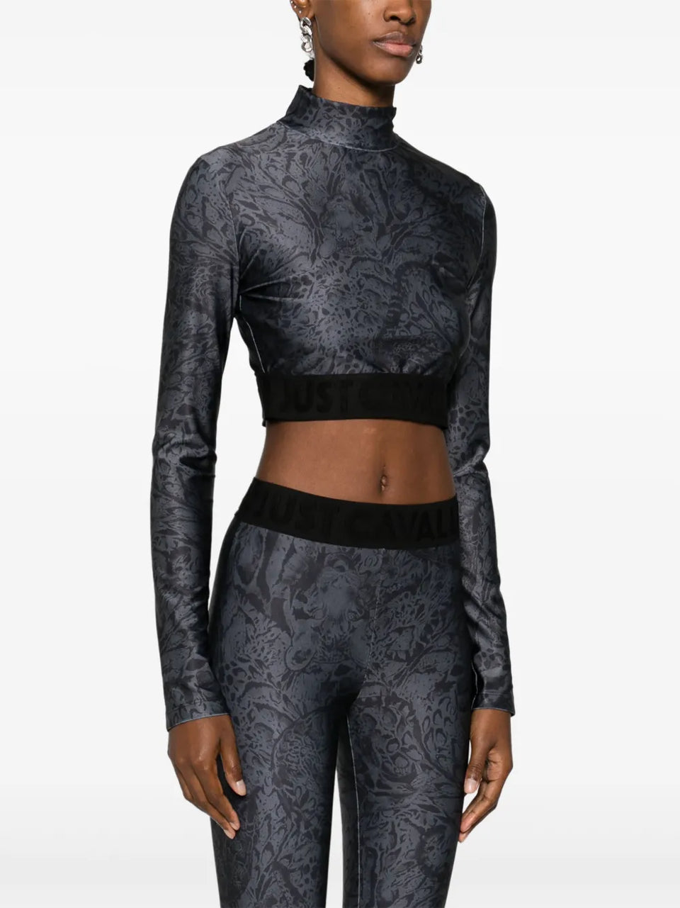 leopard-print cropped T-Shirt