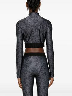 leopard-print cropped T-Shirt