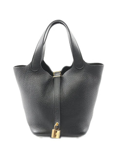 2022 18 Picotin Lock leather tote bag