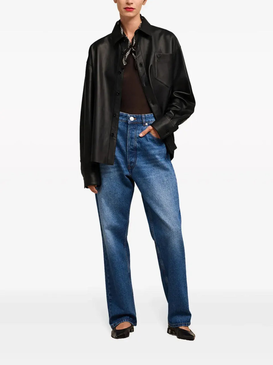 Ami de Coeur leather shirt