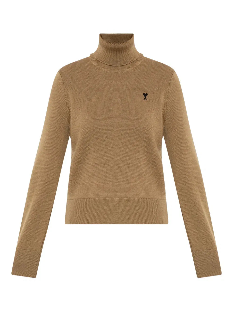logo-embroidery turtleneck sweater