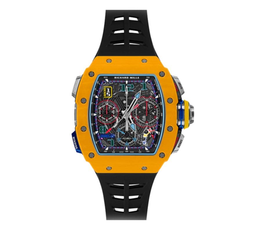 Richard Mille Automatic Split Seconds Chronograph Yellow Quartz Limited 120 RM65-01 FQ