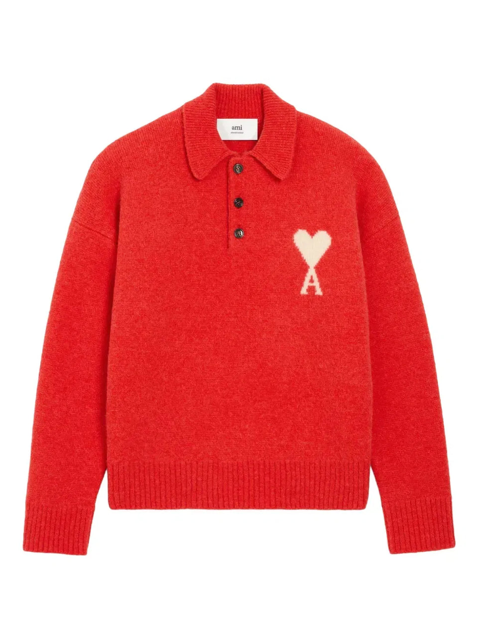 Holiday Capsule intarsia polo sweater