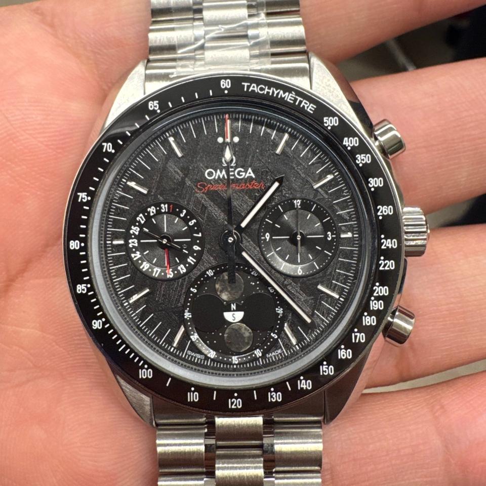 Omega Speedmaster Moonphase Limited edition dual moonphase in meteorite full papers