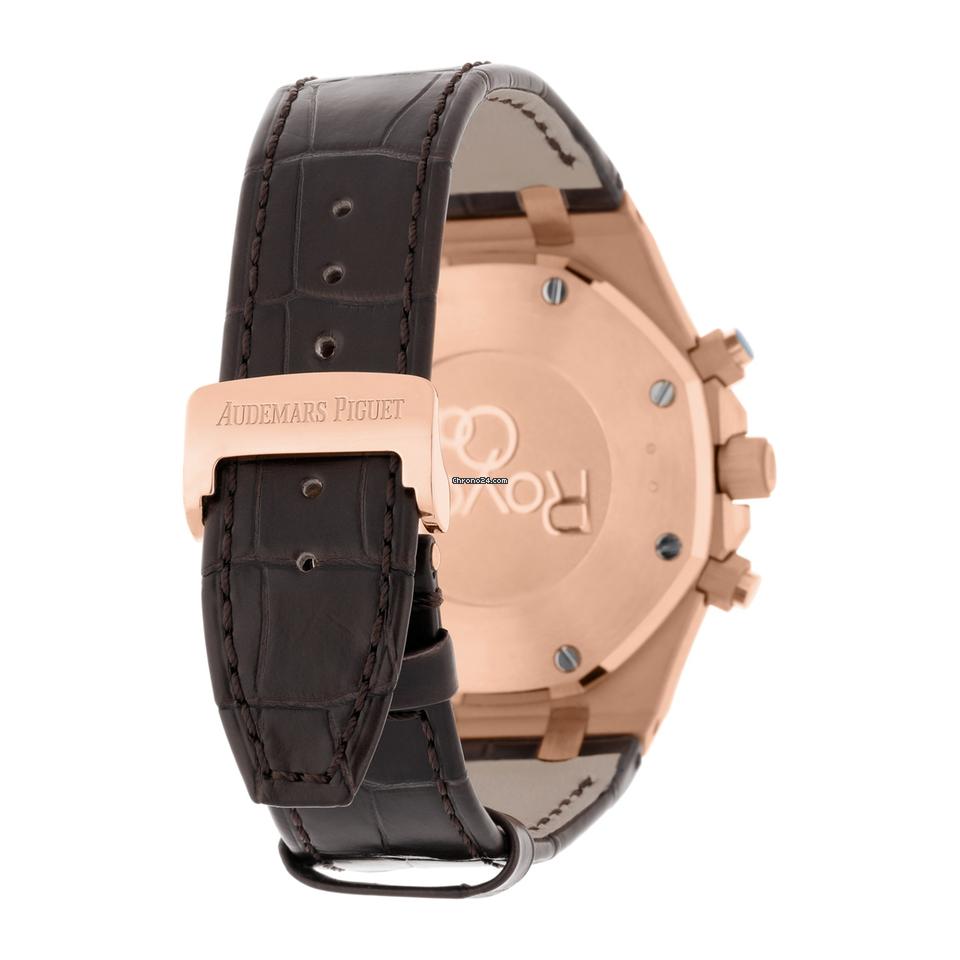 Audemars Piguet Royal Oak Chronograph26331 OR.OO.D821 CR.01 Chocolate Dial Brown Leather Rose Gold Watch