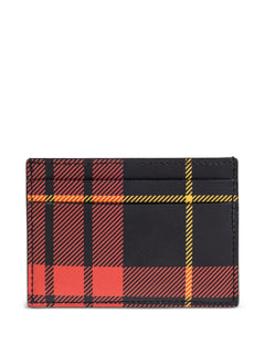 tartan skull cardholder