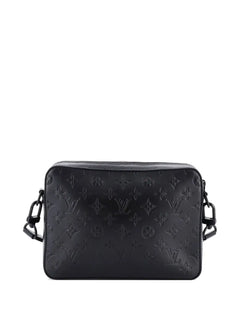Duo Messenger Bag Monogram Shadow Leather crossbody bag