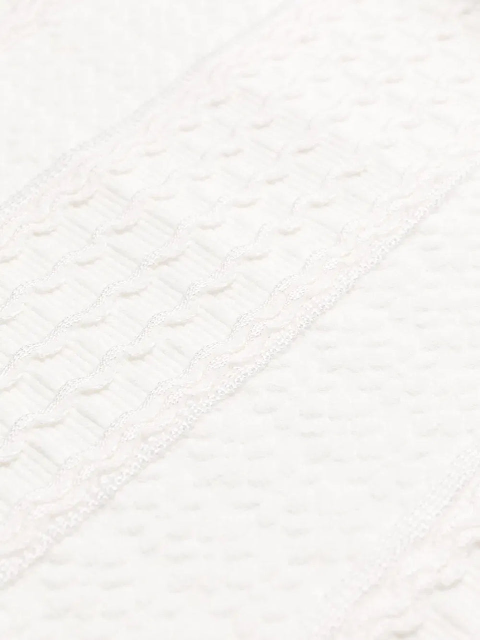scalloped knitted dress