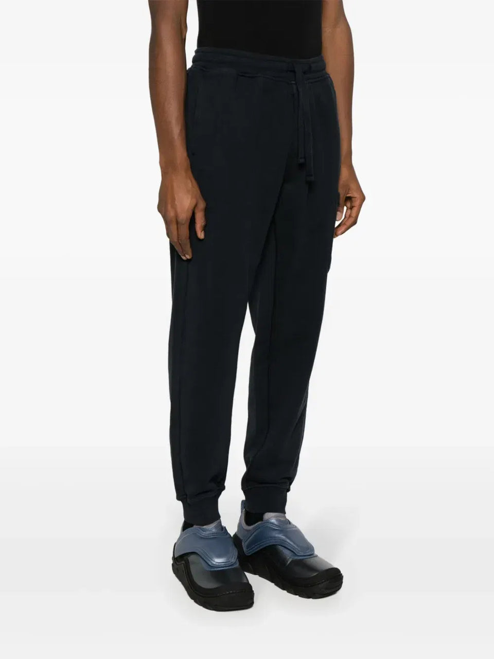 Compass-badge cotton track pants