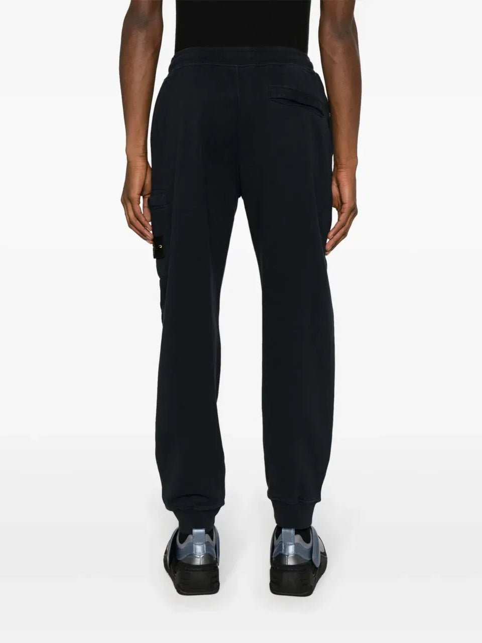 Compass-badge cotton track pants