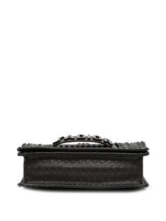 2018 Medium Embossed Calfskin Studded JAdior Chain Flap shoulder bag