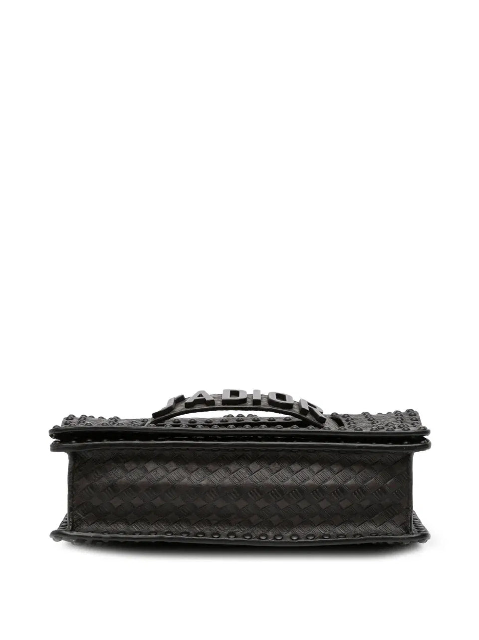2018 Medium Embossed Calfskin Studded JAdior Chain Flap shoulder bag