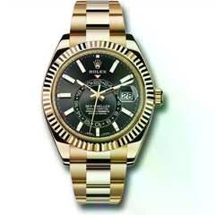Rolex | Sky-Dweller | 326938-0004 | 42 mm | Yellow gold | Black | Automatic