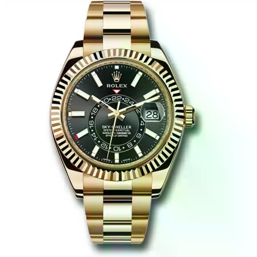 Rolex | Sky-Dweller | 326938-0004 | 42 mm | Yellow gold | Black | Automatic