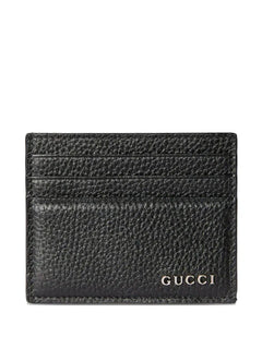 logo leather cardholder