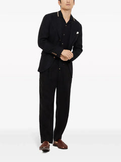 button-up cotton polo jumper