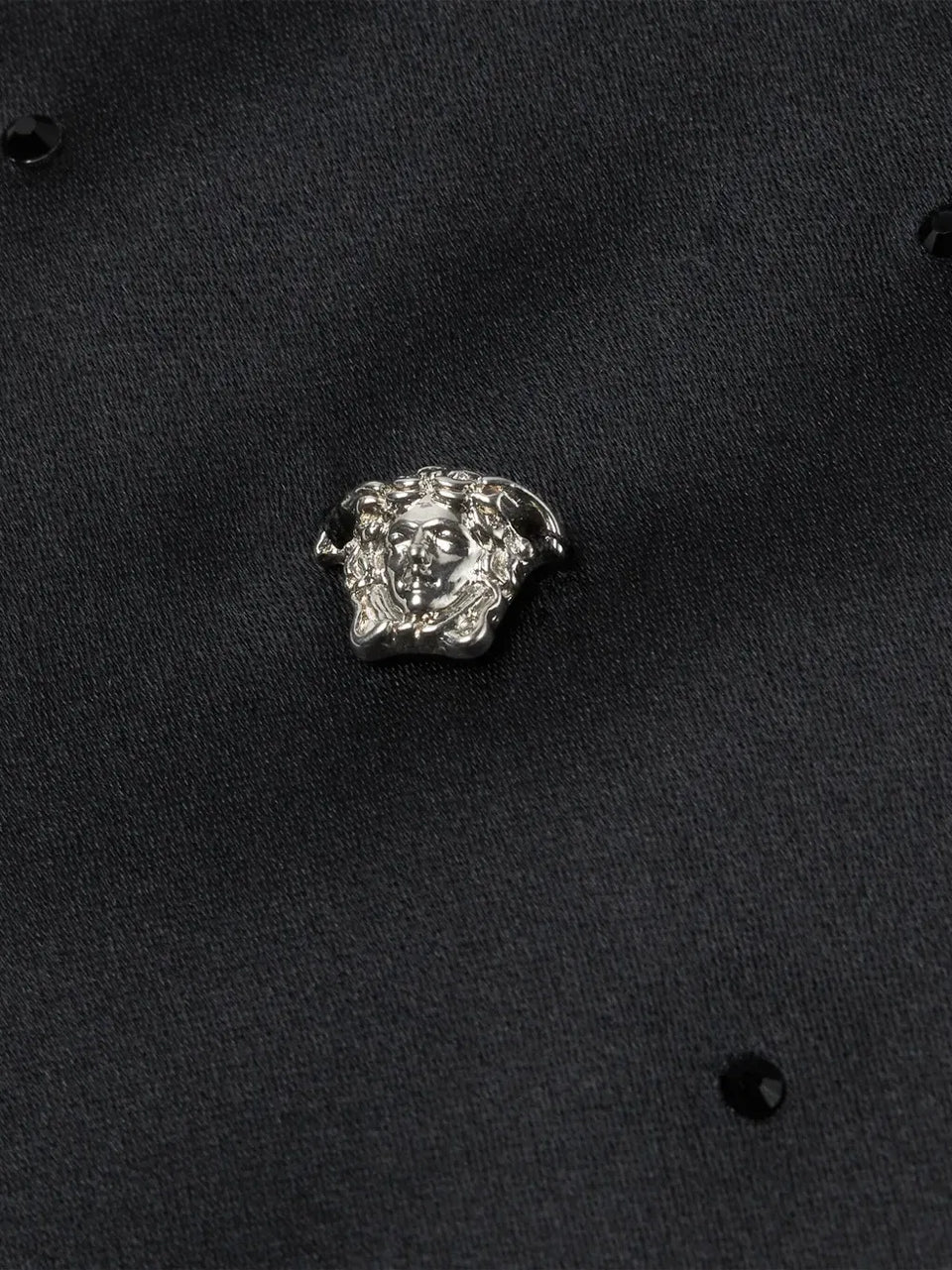 Medusa crystal-embellished tie