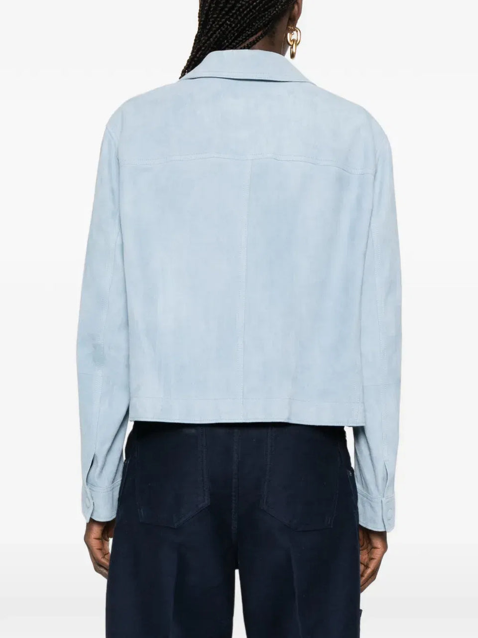 patch-pocket collared jacket