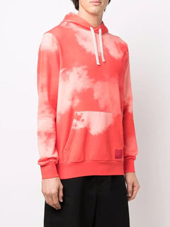 cloud-print pullover Hoodie