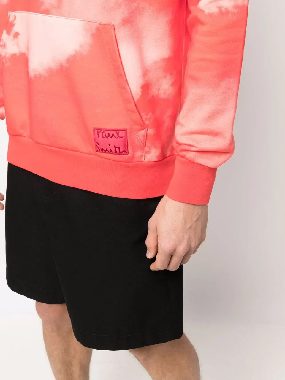 cloud-print pullover Hoodie