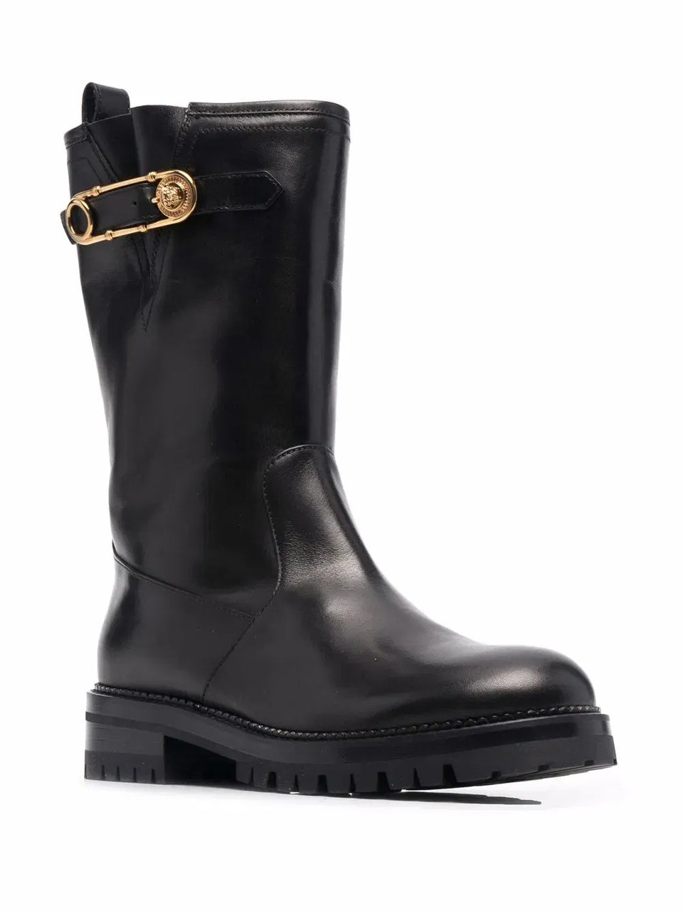 Safety Pin mid-calf boots