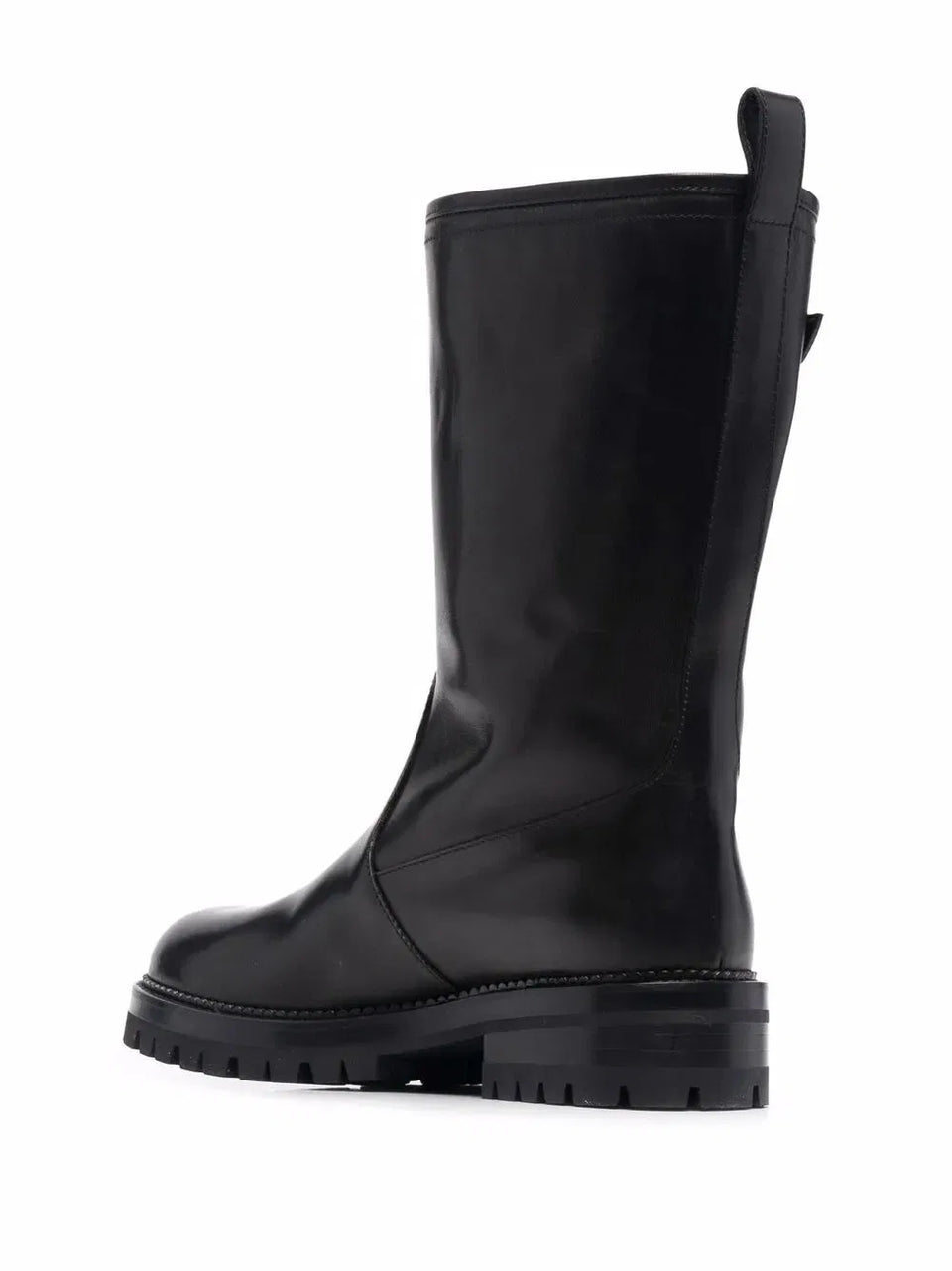 Safety Pin mid-calf boots