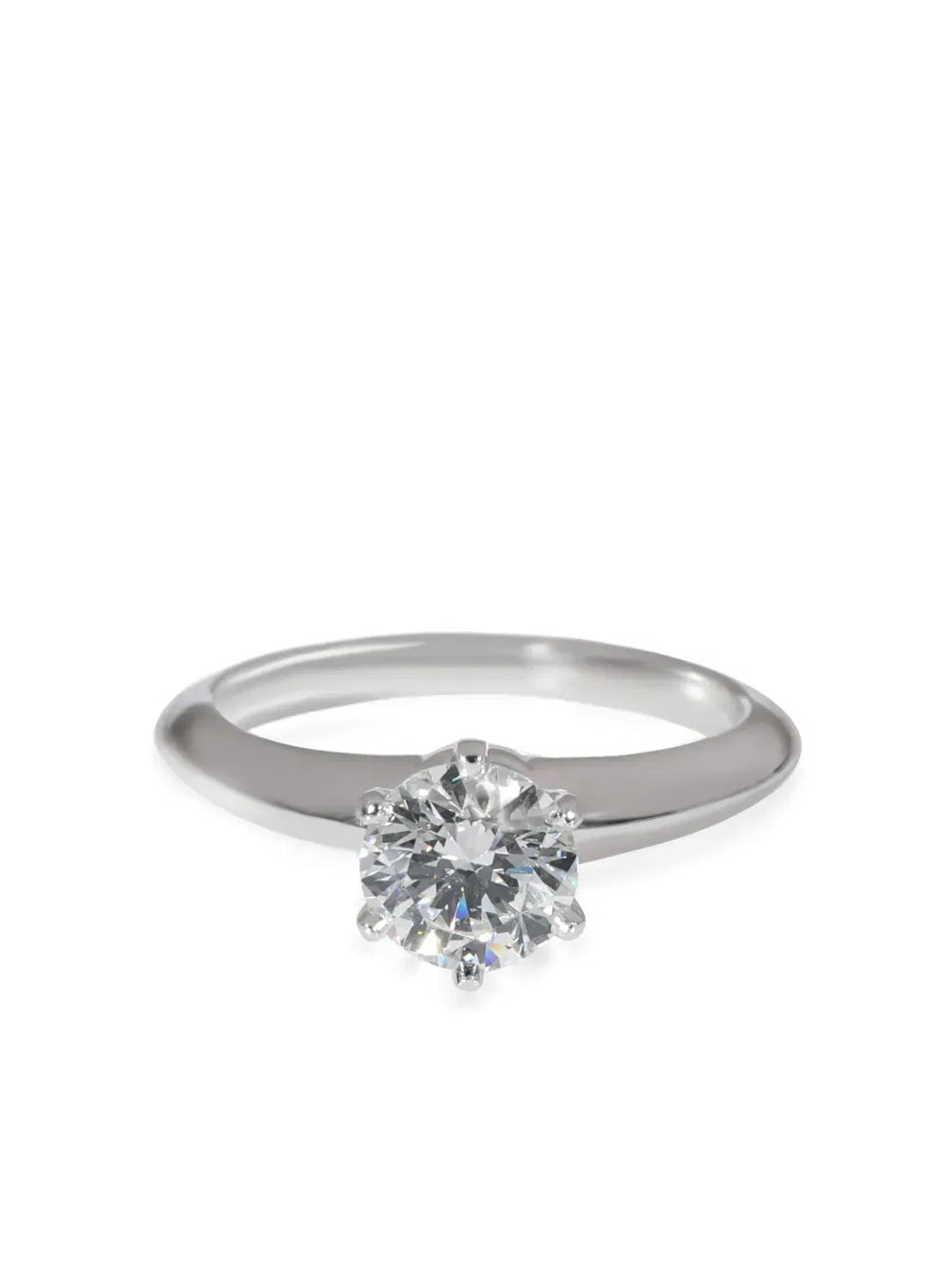 platinum Solitaire diamond engagement ring