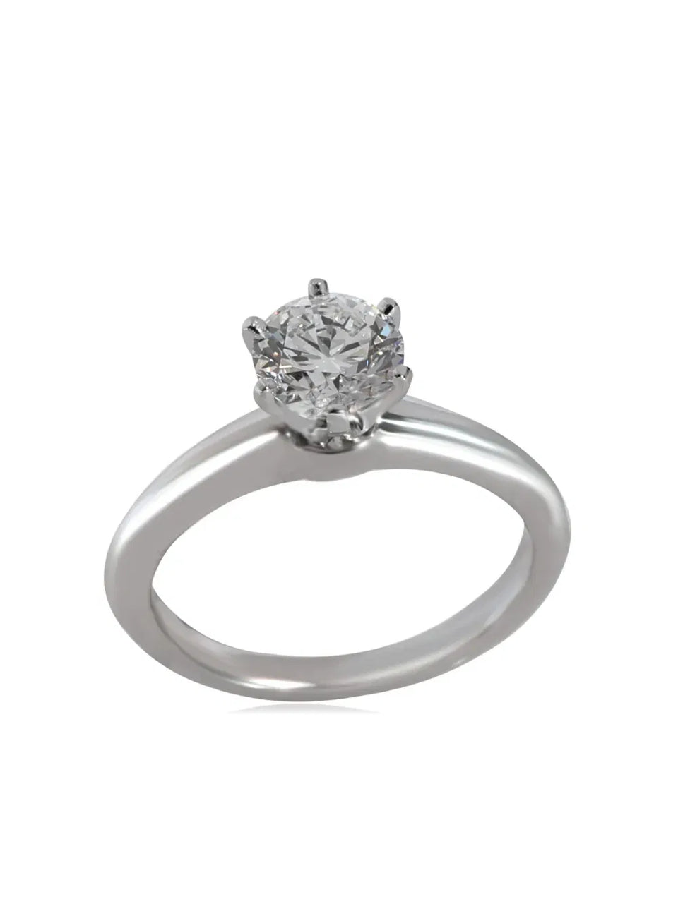 platinum Solitaire diamond engagement ring