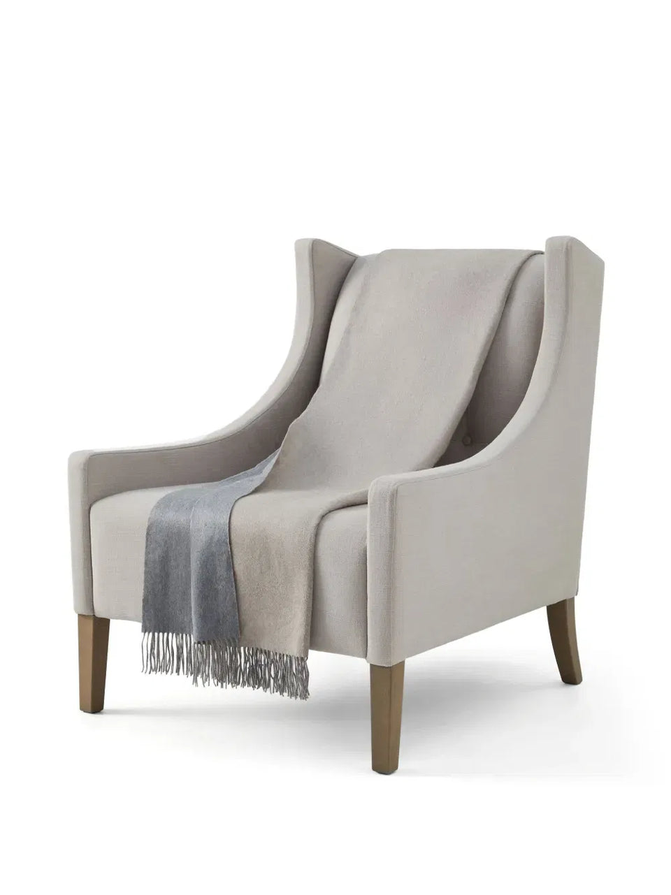 frayed-edge silk blanket
