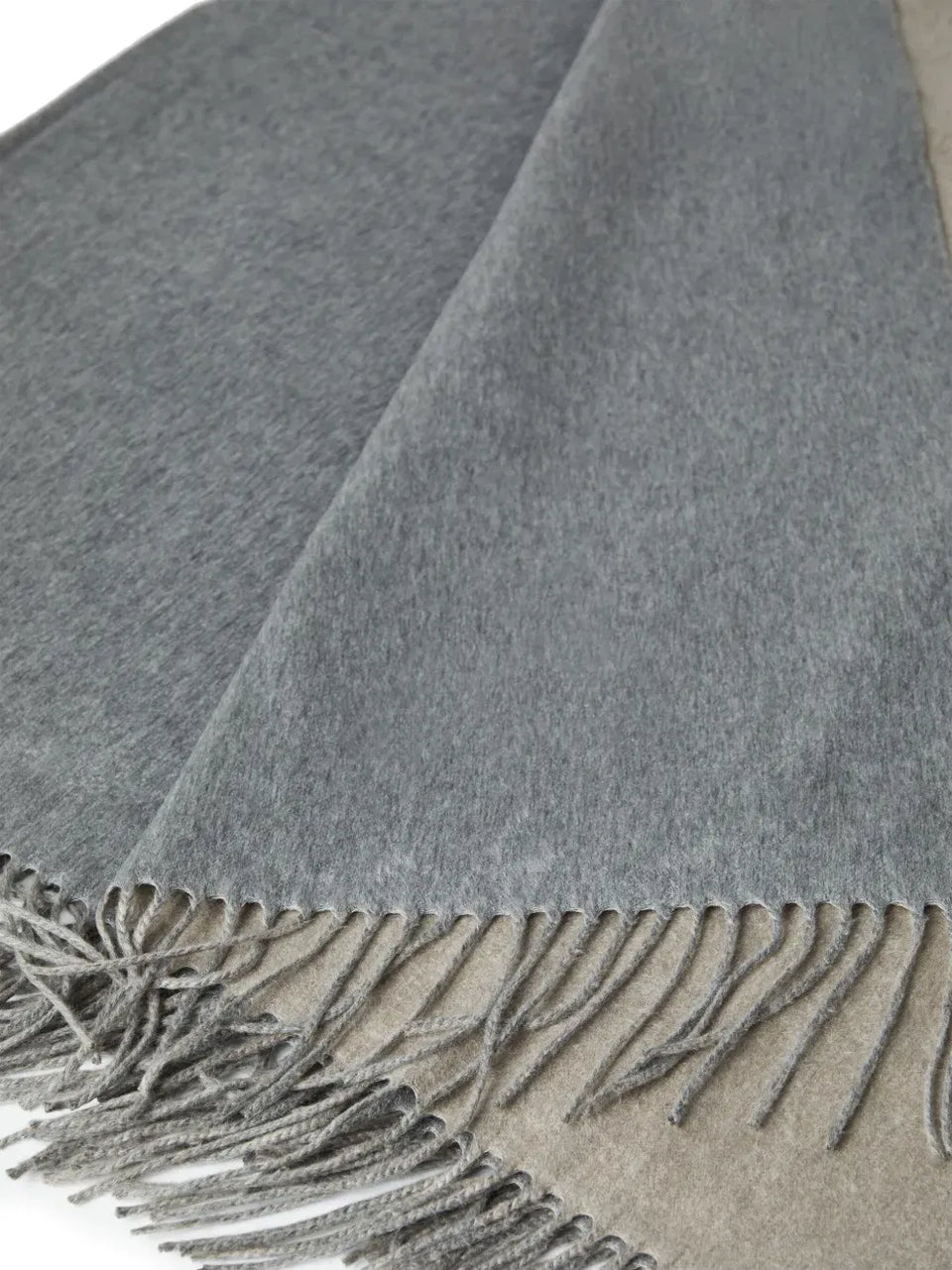 frayed-edge silk blanket