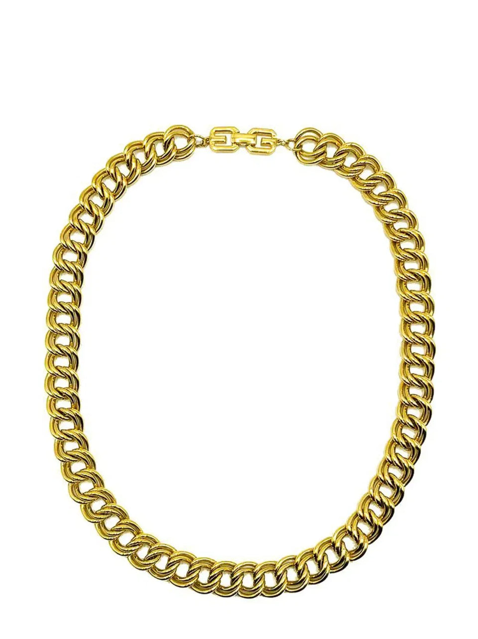 Vintage Givenchy Long Chunky Double Curb Chain 1980s