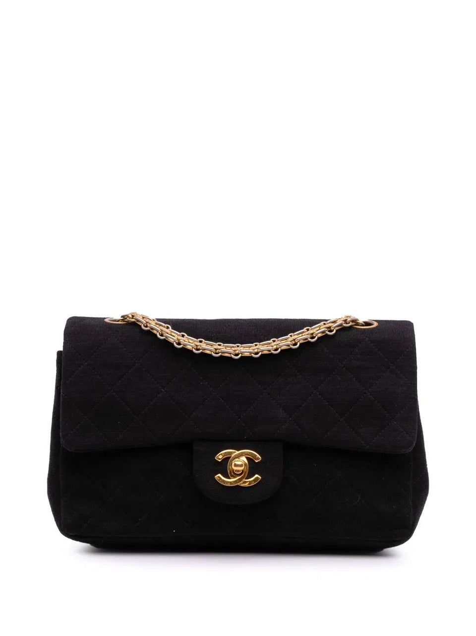 1989-1991 Small Classic Jersey Double Flap shoulder bag