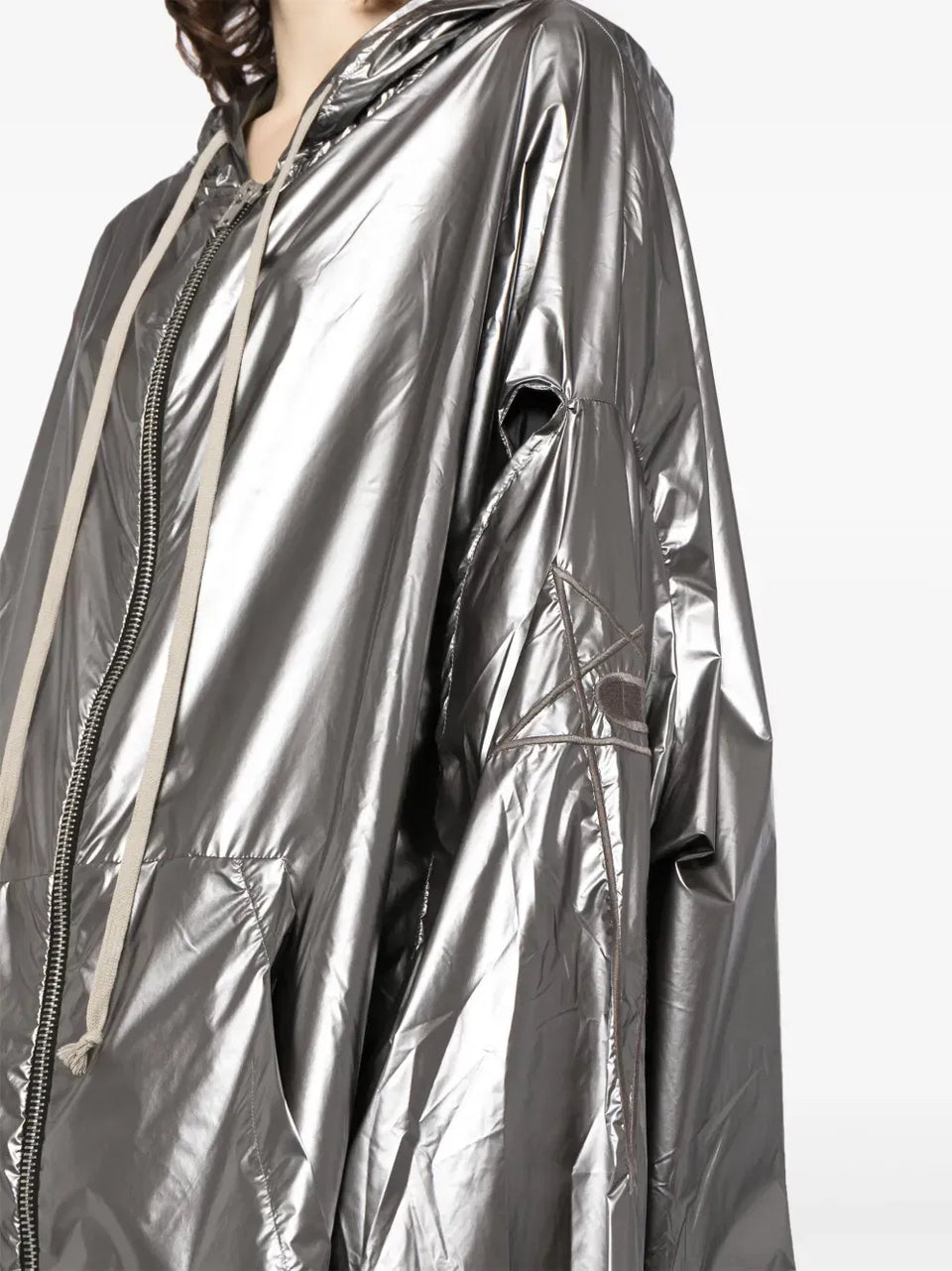 x Champion metallic hooded jacket