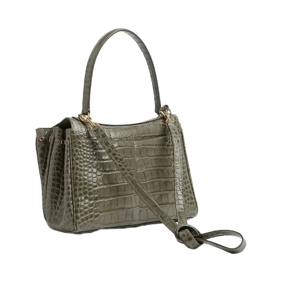 Balenciaga Rodeo Small Croc Shoulder
