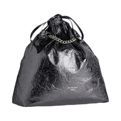 Balenciaga Crush Medium Metallized Tote