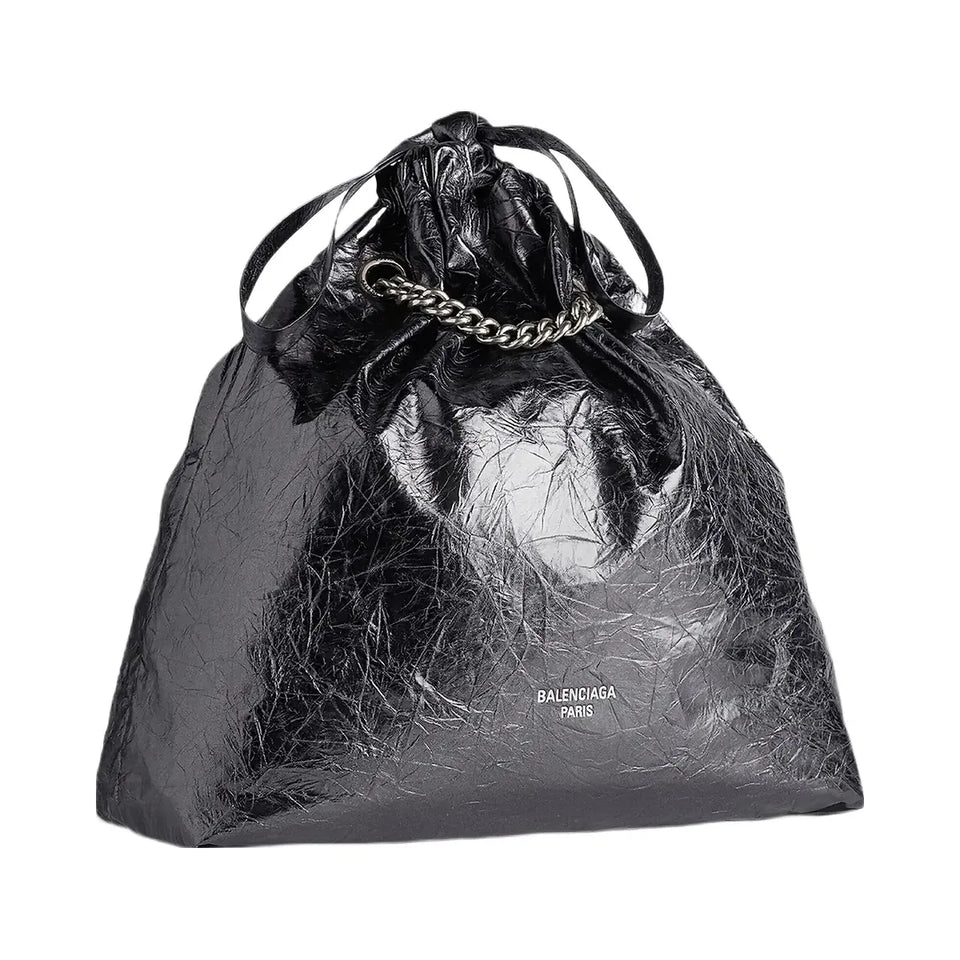 Balenciaga Crush Medium Metallized Tote